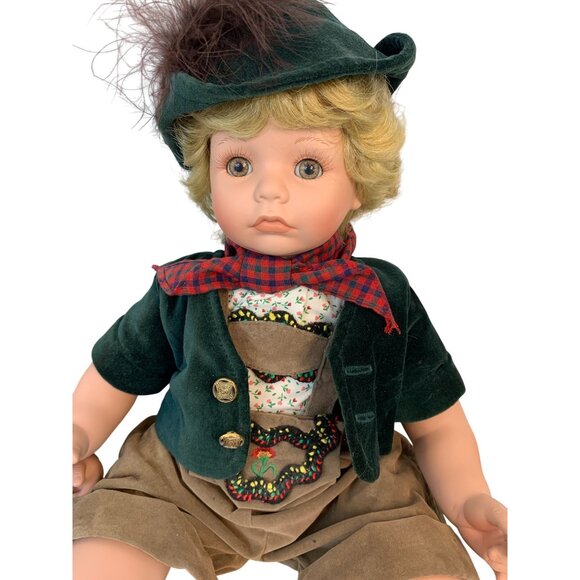 VTG Lot of 2 Susan Wakeen 18" Alpine Hansel & Gretel Porcelain Dolls A9020 - Picture 3 of 8